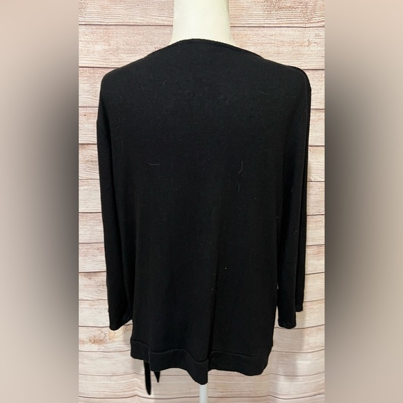 Chico’s  size 3 /16 super soft rayon blend black sweater - Picture 4 of 7